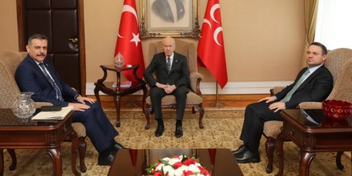 Bakan Çiftçi ile Bakan Gürlek, Devlet Bahçeli'yi ziyaret etti