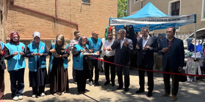 Konya’da Gazze’ye destek için hayır çarşısı