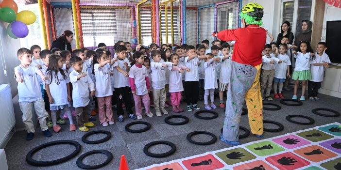 Başkan Altay Bisiklet Bilinci Eğitimi Alan Anaokulu Öğrencileriyle Buluştu