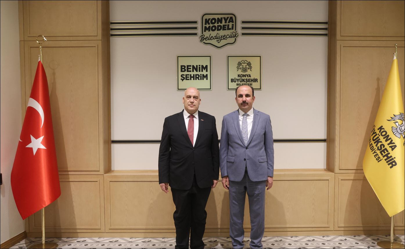 Filistin’in Ankara Büyükelçisi Ebu Ceyş Başkan Altay’ı ziyaret etti