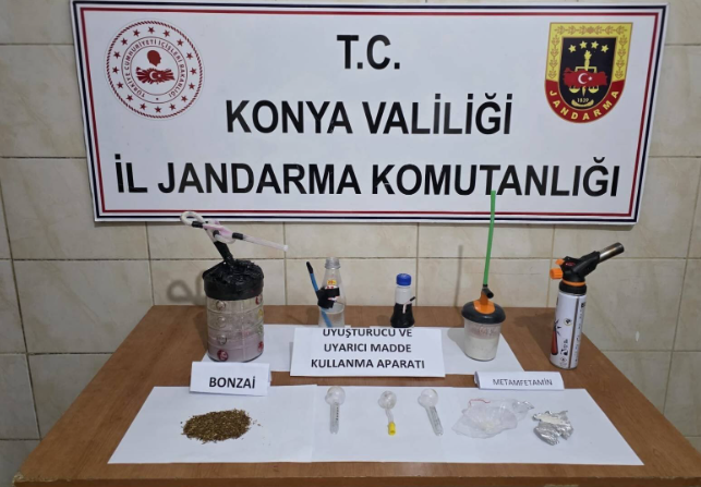 Konya’da uyuşturucu operasyonu: 2 şüpheli tutuklandı