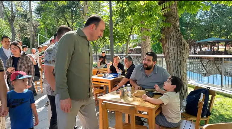 Meram'da hafta sonu hareketliliği! Başkanlardan vatandaşlara ziyaret