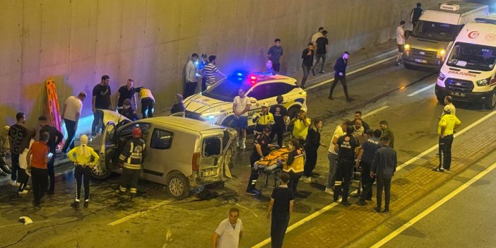 Konya'da altgeçitte feci kaza! Yaralılar var
