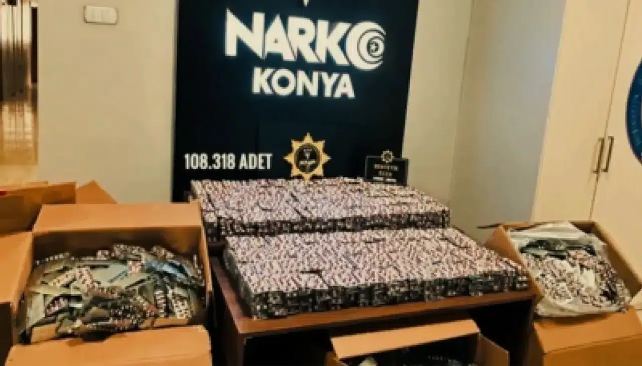 Konya'da dev narkotik operasyonu