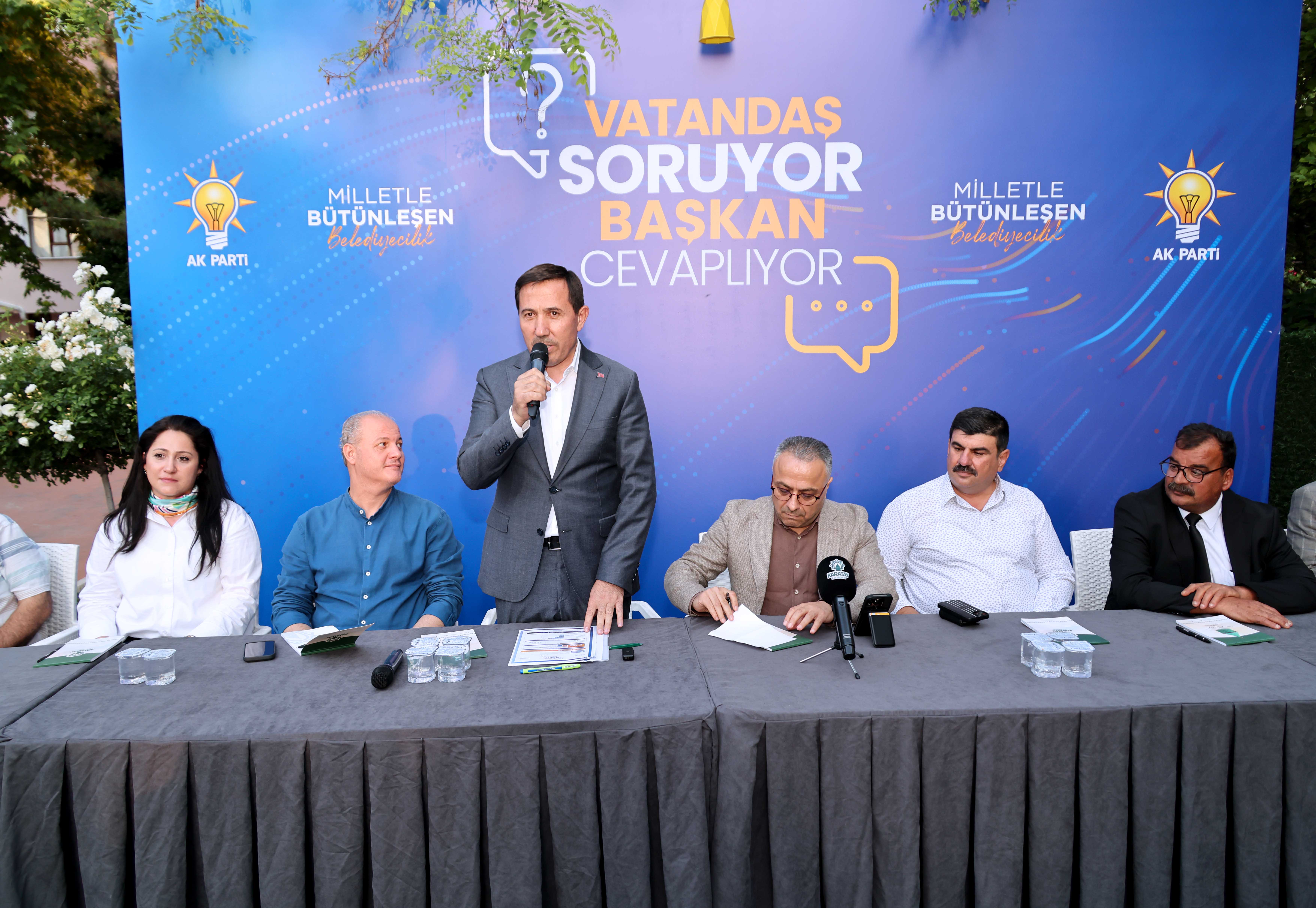Başkan Kılca, halkın sorularını Dolapoğlu Parkı'nda cevapladı