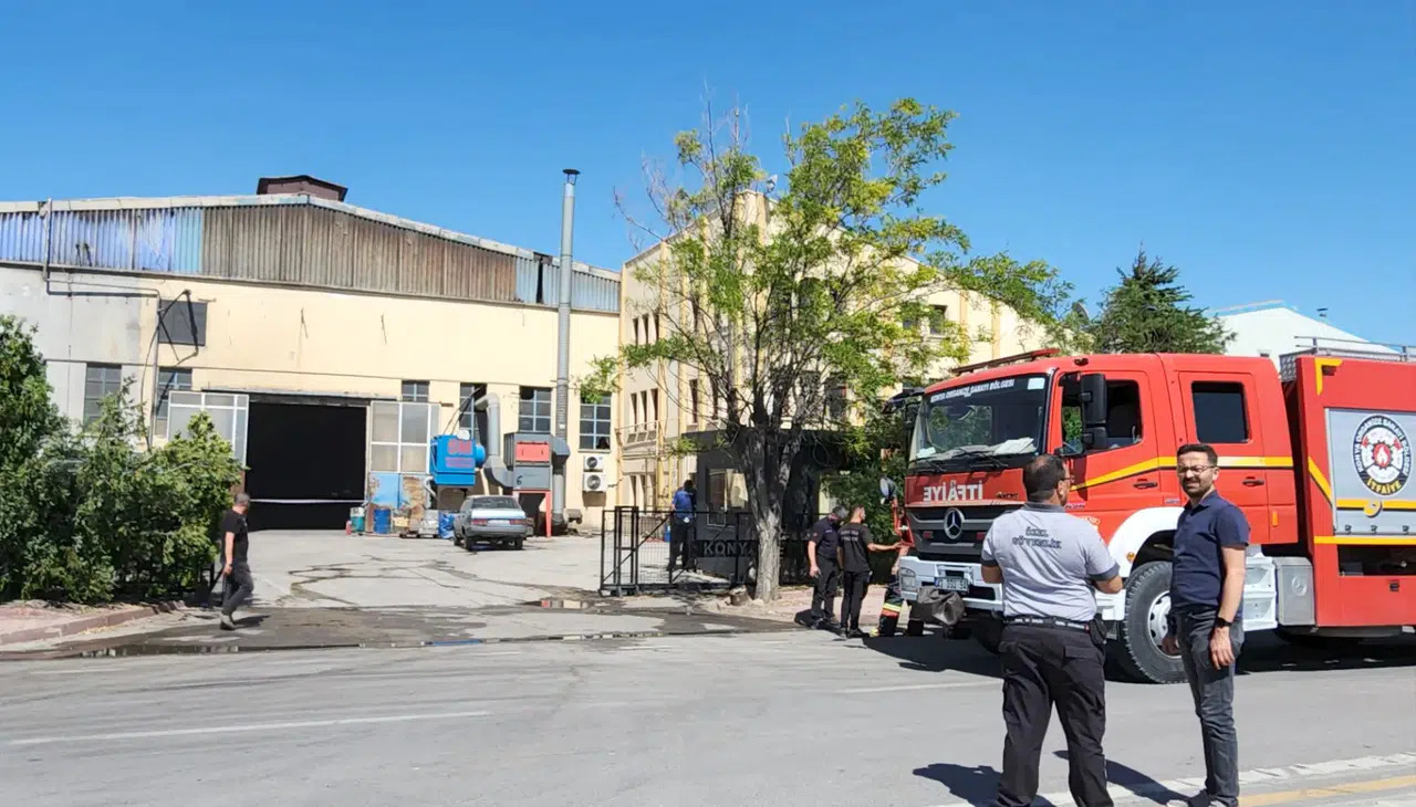 Konya'da fabrikada patlama: Yangın çıktı
