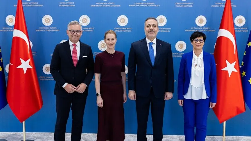 Dışişleri Bakanı Fidan, üst düzey AB yetkilileriyle Ankara'da bir araya geldi