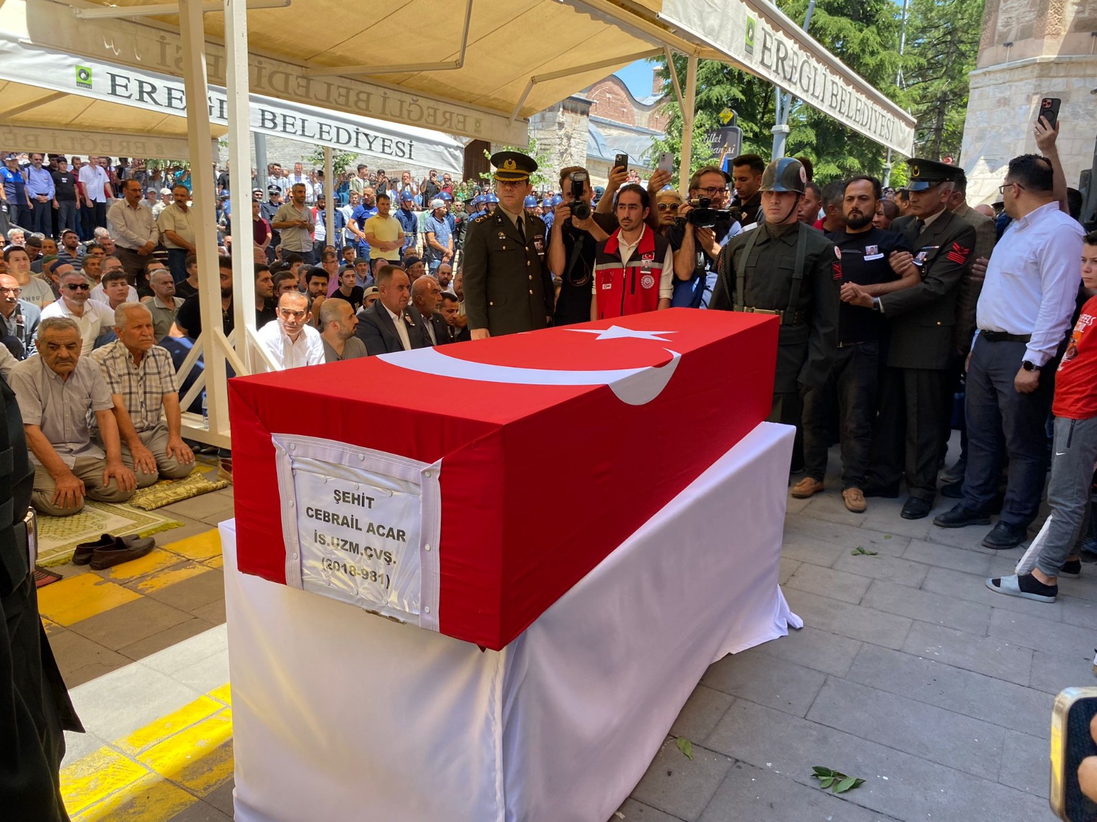 Konyalı şehit Uzman Çavuş Cebrail Acar memleketinde son yolculuğuna uğurlandı