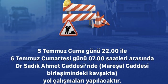 Konya AKOM'dan önemli yol duyurusu