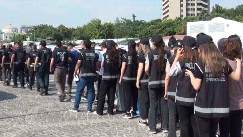 Ankara'da 'yeni nesil' suç örgütlerine operasyon: 55 şüpheli tutuklandı