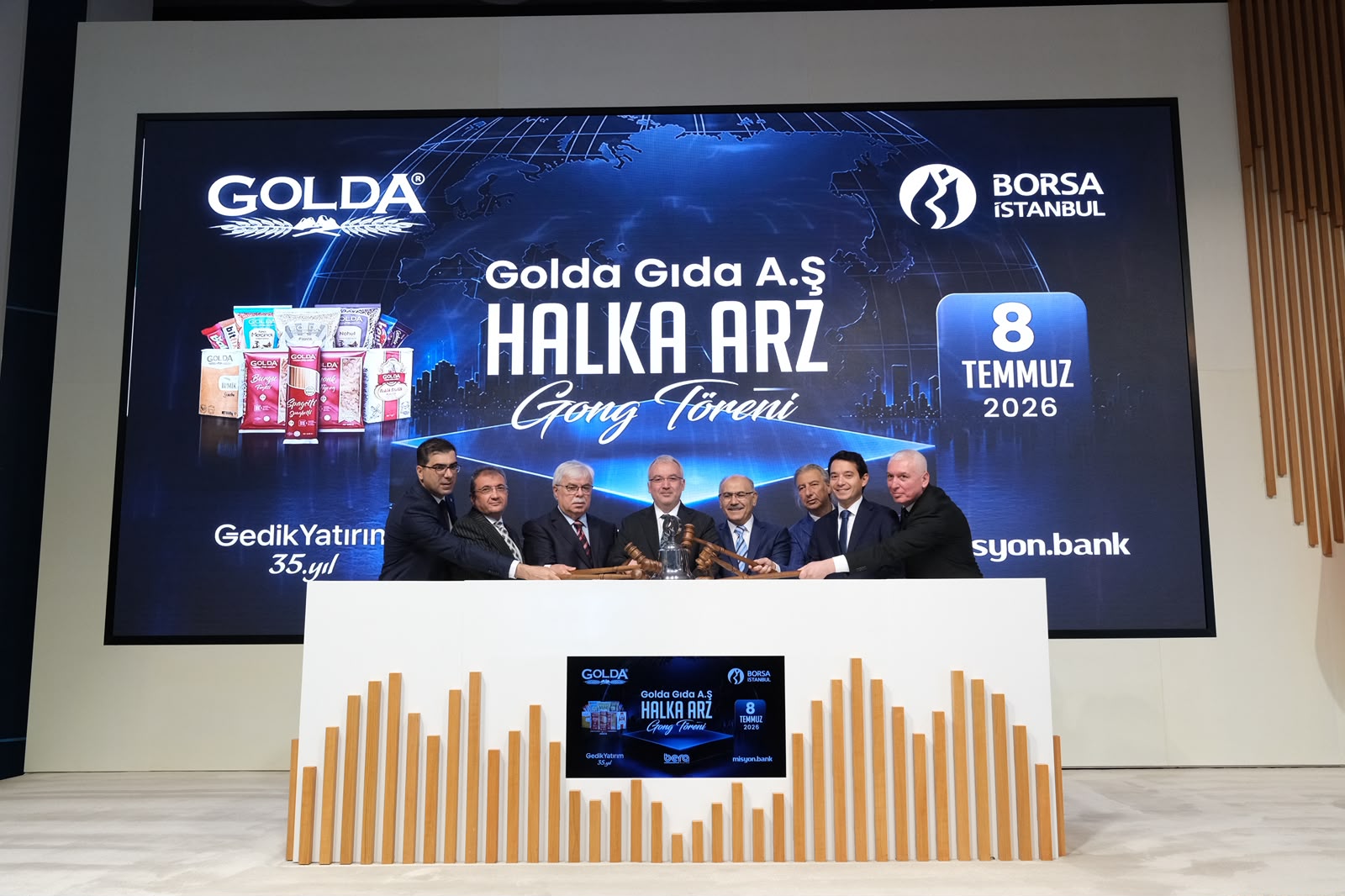 Borsa İstanbul’da gong, Golda Gıda için çaldı
