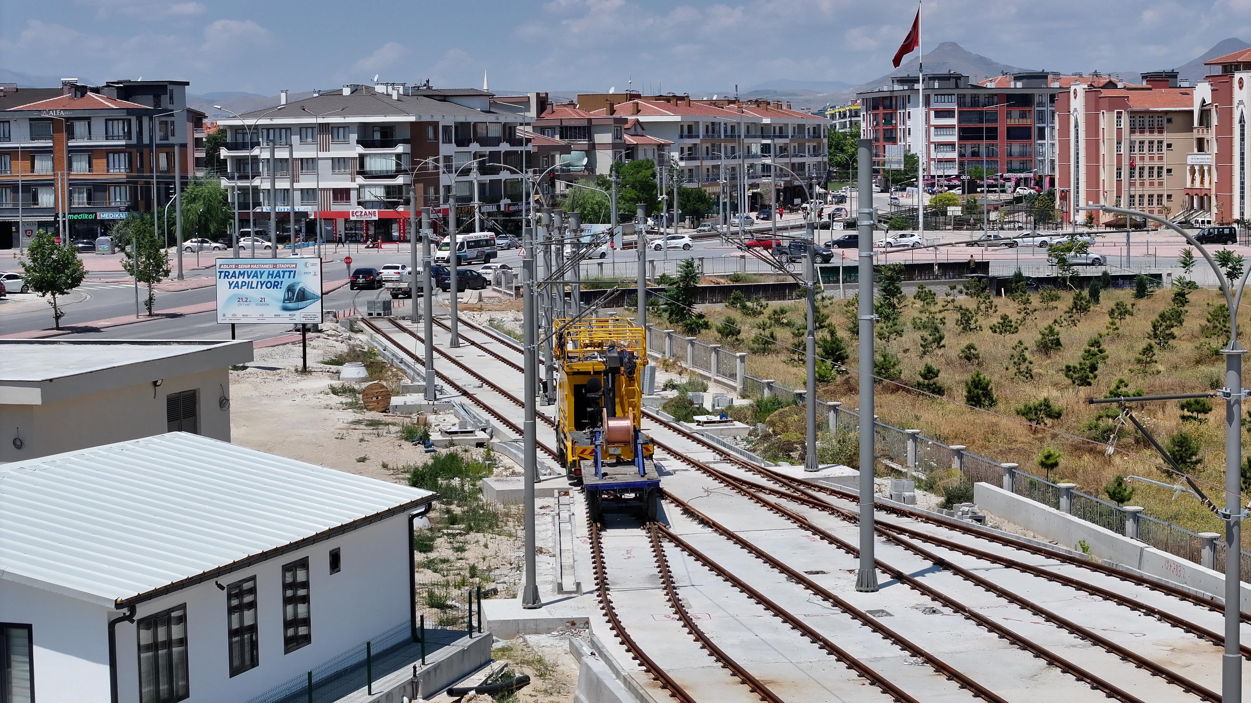 Adliye-Şehir Hastanesi tramvay hattında geri sayım başladı