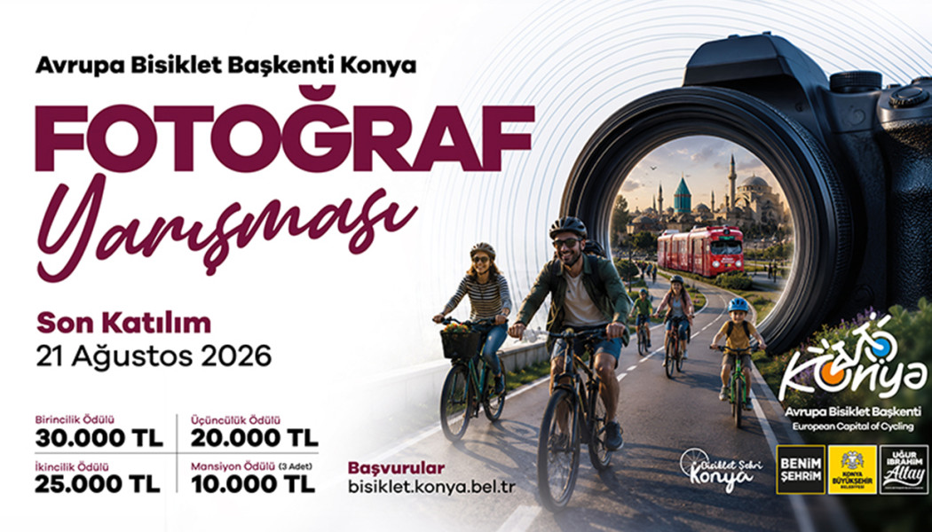 Konya'da bisiklet tutkunlarına ödüllü yarışma