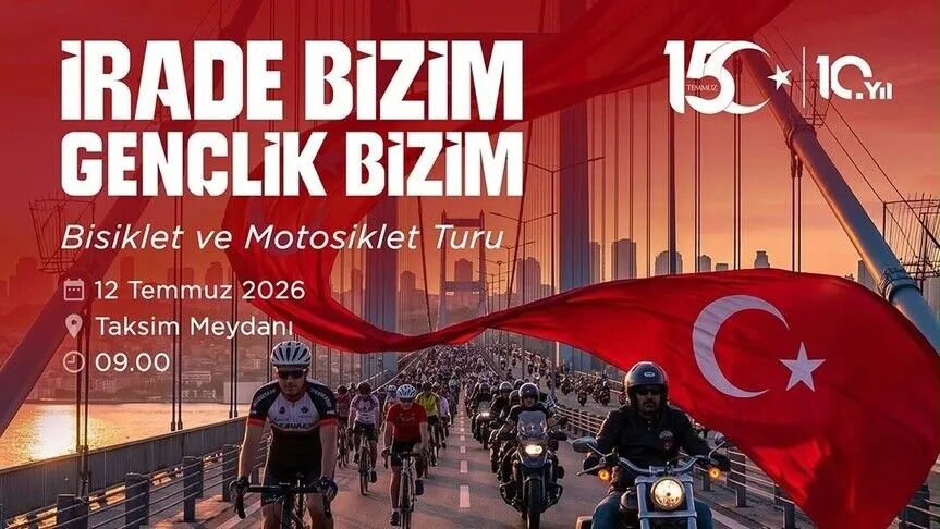 İstanbul'da 15 Temmuz Demokrasi ve Milli Birlik Günü dolayısıyla bisiklet turu düzenlenecek
