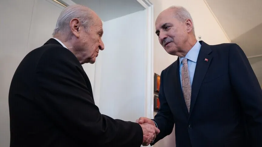 TBMM Başkanı Kurtulmuş, MHP Genel Başkanı Bahçeli'yi ziyaret etti