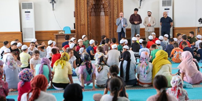 Başkan Pekyatırmacı Yaz Kur’an Kursları’nda  Çocuklarla buluştu