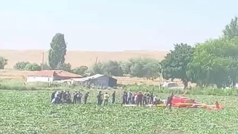 Ankara'da eğitim helikopteri düştü