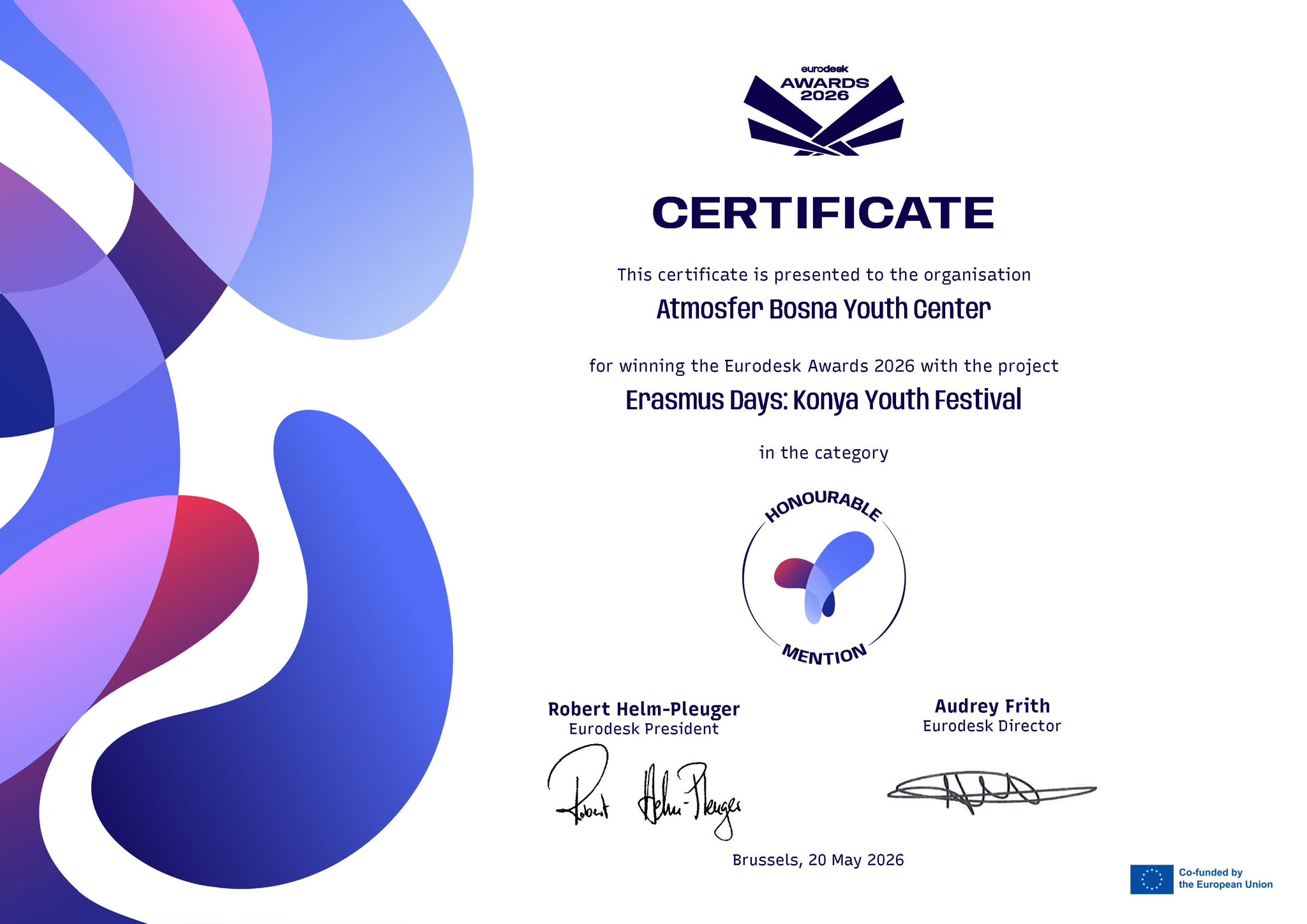 Konya Büyükşehir’e Eurodesk Awards 2026’dan Uluslararası Ödül