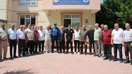 Konya Emniyet Müdürü Koç Polis Emeklileri Derneği'ni ziyaret etti
