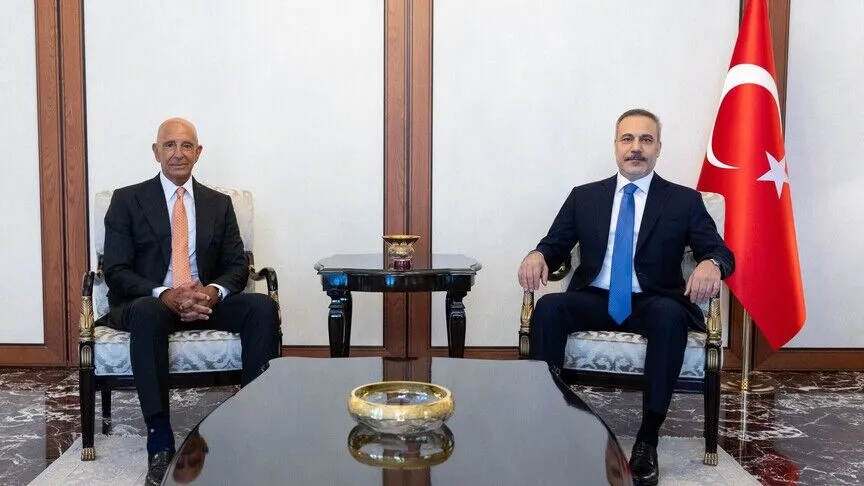 Dışişleri Bakanı Fidan, ABD'nin Ankara Büyükelçisi Barrack'ı kabul etti