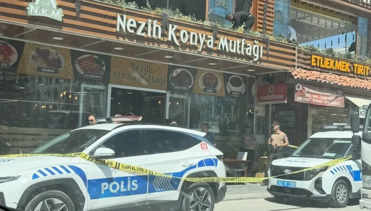 Konya'da restoran önünde silahlı saldırı