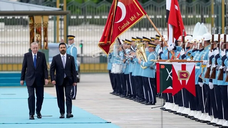 Cumhurbaşkanı Erdoğan, Irak Başbakanı Zeydi'yi resmi törenle karşıladı