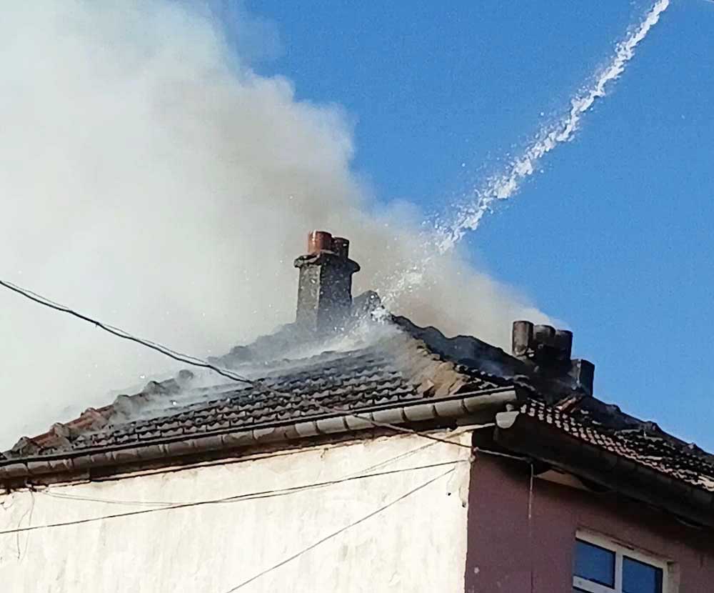 Konya'da müstakil evde yangın çıktı
