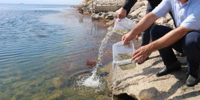 Konya'da bu göle takviye!  1 milyondan fazla bırakıldı