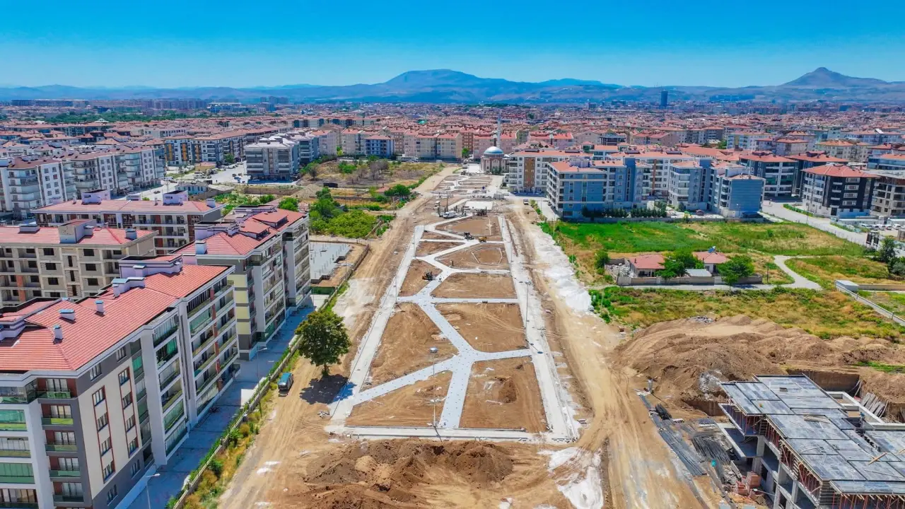 Konya'da yeni yeşil alan çalışması: Tam 12 bin metrekare!
