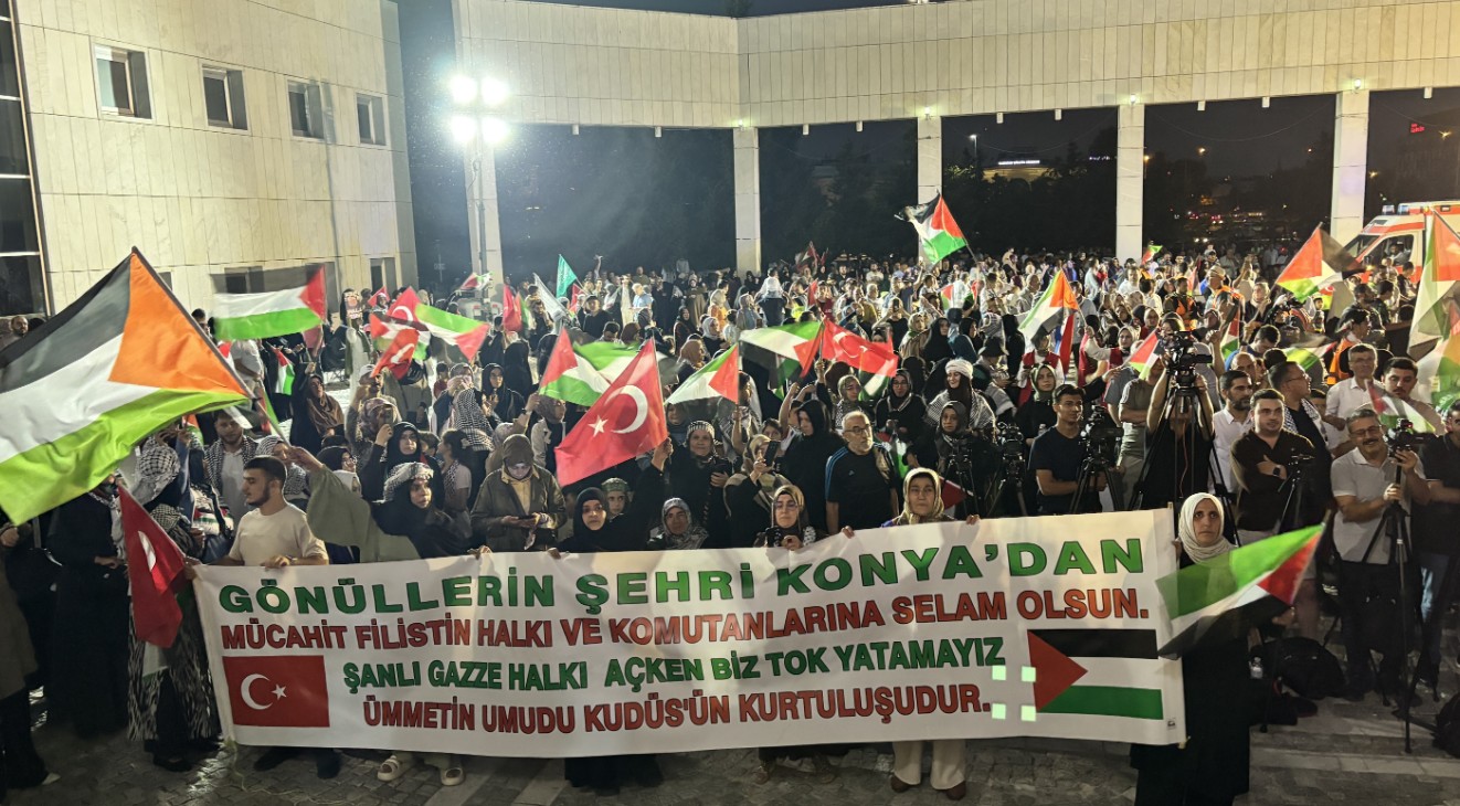 Konya'da Filistin için büyük buluşma: "Gücümüz birlikte olmamız, hedefimiz Batı Şeria ve Gazze"