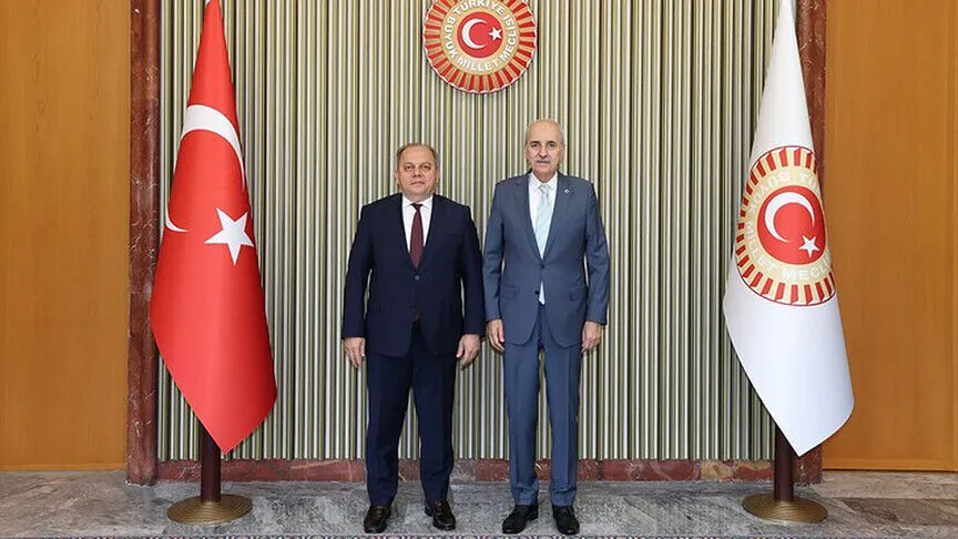 TBMM Başkanı Kurtulmuş, Yargıtay Başkanı Kerkez'i kabul etti