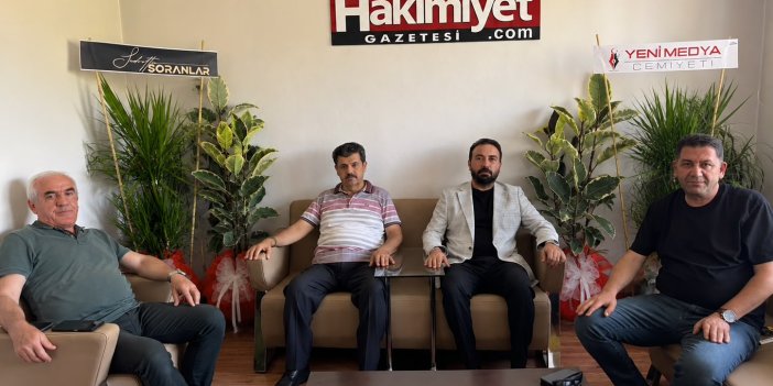 Yeni Medya Cemiyeti Yönetimi’nden Hakimiyet Gazetesi’ne 30. yıl ziyaretti!