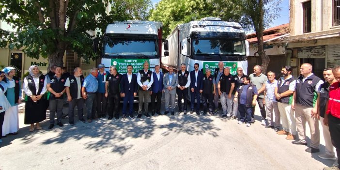 Konya'dan Suriye'ye 80 milyonluk yardım eli
