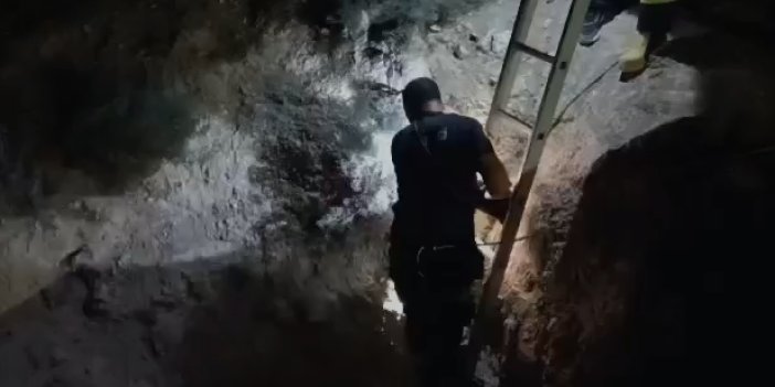 Konya'da 10 metrelik çukurda 2 gün mahsur kaldı! İtfaiye kurtardı