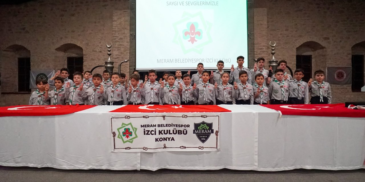 Meramlı genç izciler yemin etti