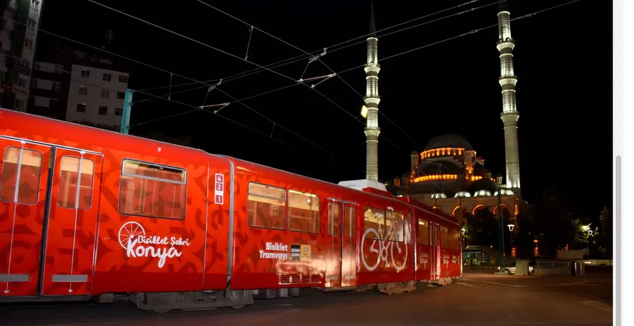 Konya’da bisiklet tramvayı güzergâhı değişiyor