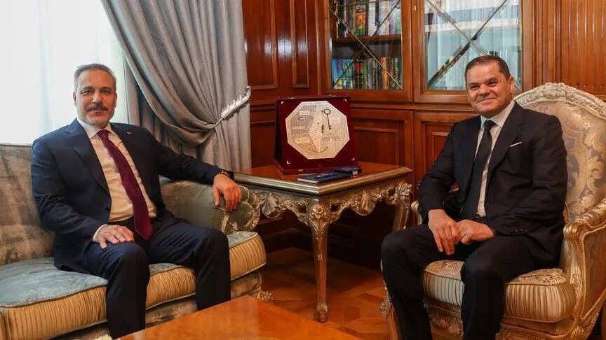 Bakan Fidan Libya Ulusal Birlik Hükümeti Başbakanı Dibeybe ile görüştü