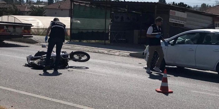 Konya'da otomobil ile motosiklet çarpıştı: 1 ağır yaralı