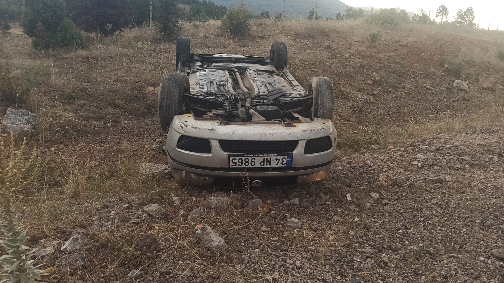 Konya'da hastane dönüşü kaza: 2 yaralı