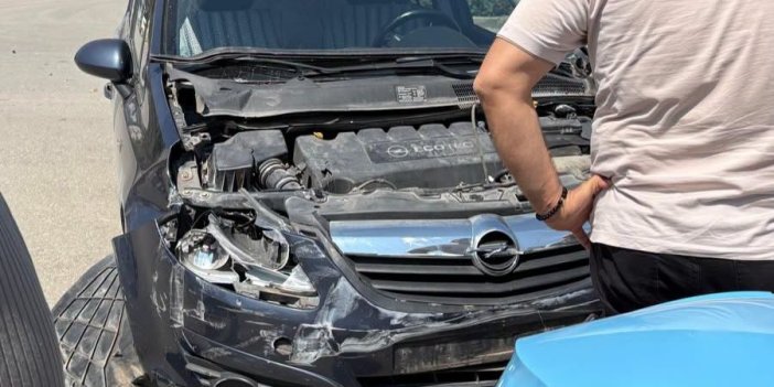 Konya'da otomobil ile kamyonet çarpıştı