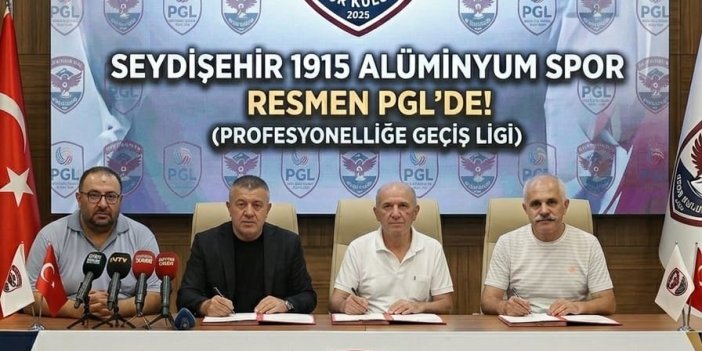 Seydişehir 1915 Alüminyum Spor Kulübü’nden Tarihi Adım: Resmen PGL’de!