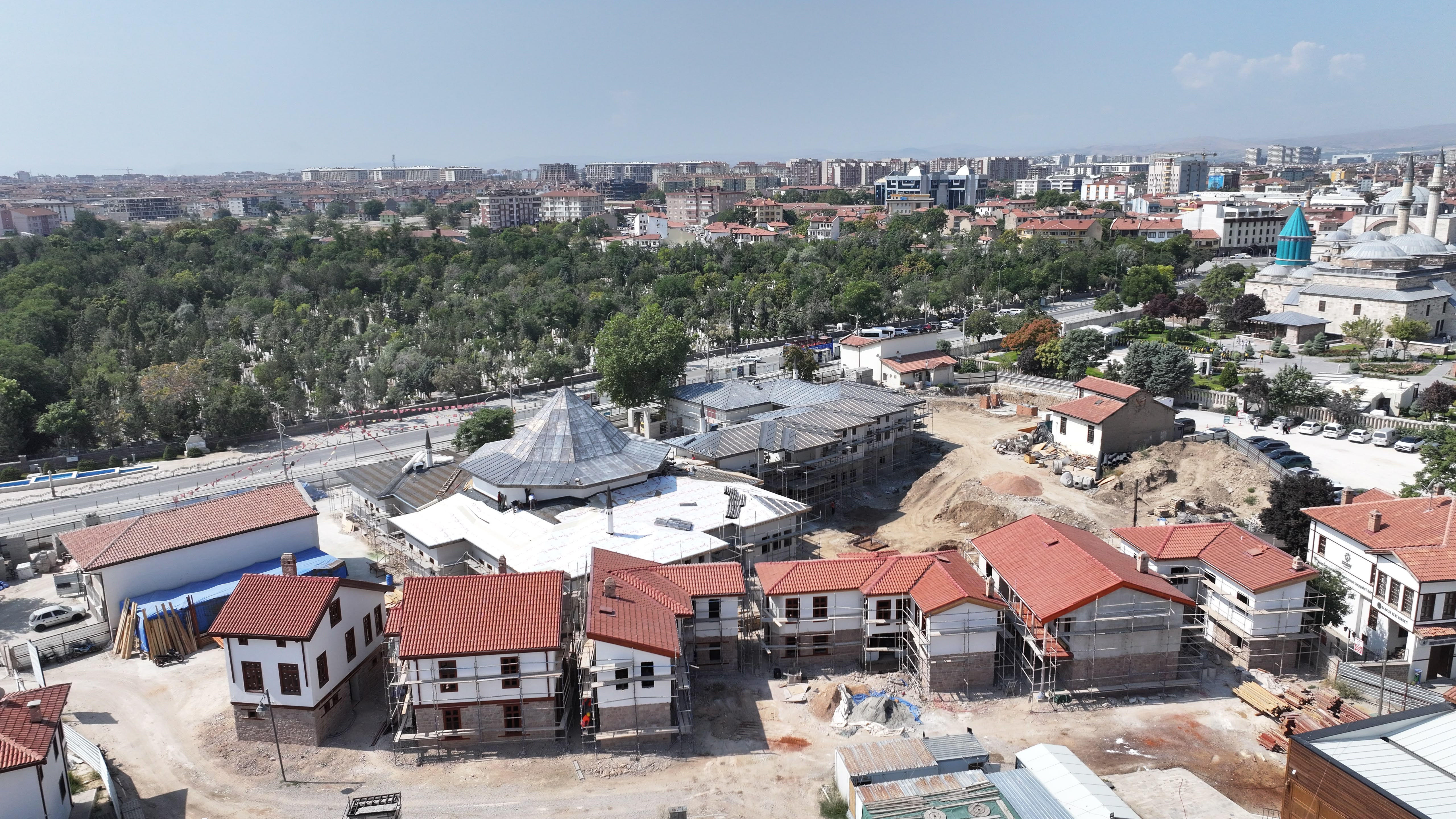 Başkan Altay Mevlevi Dergahı'nın inşaatını yerinde inceledi