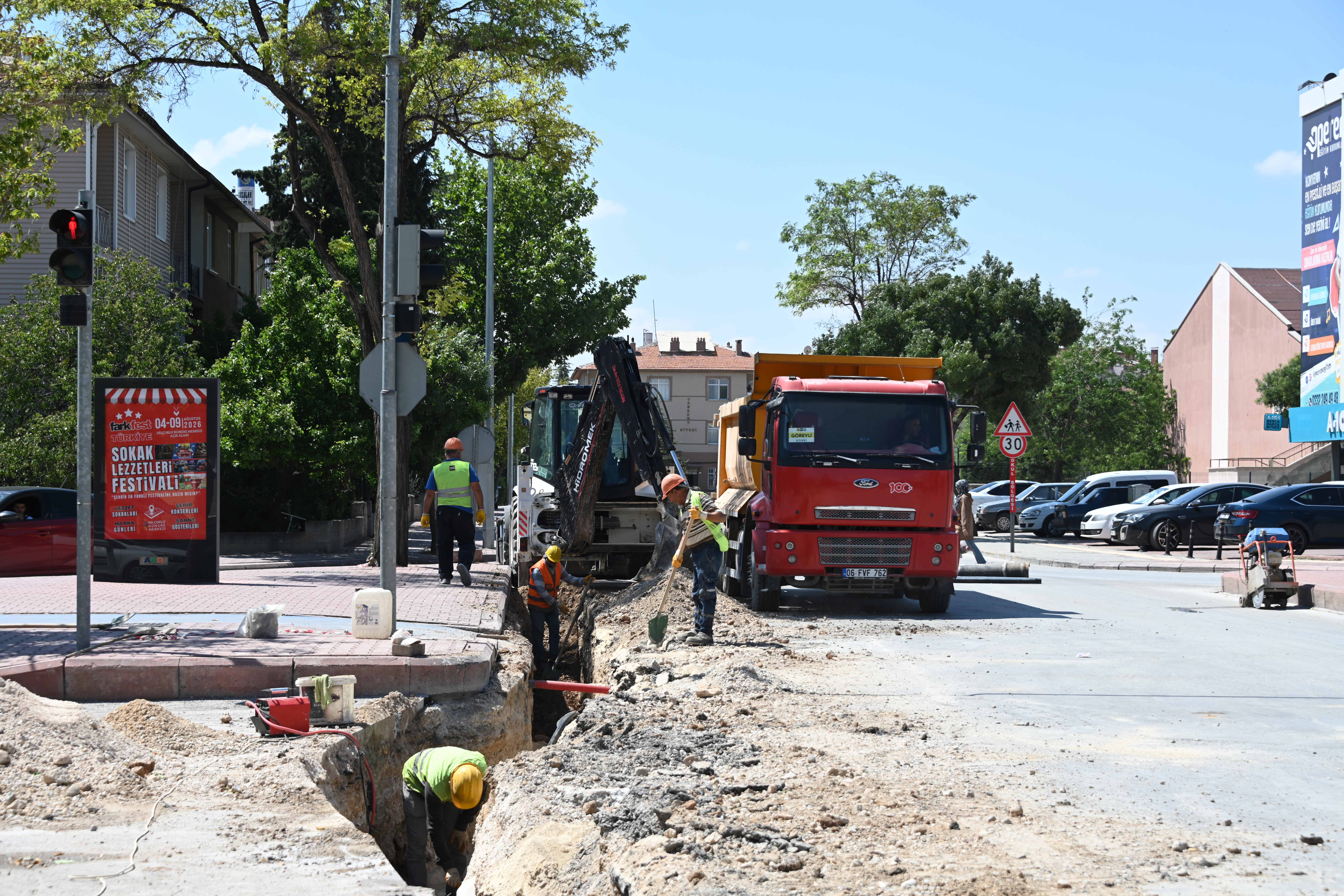 Konya’da su altyapısı yenileniyor