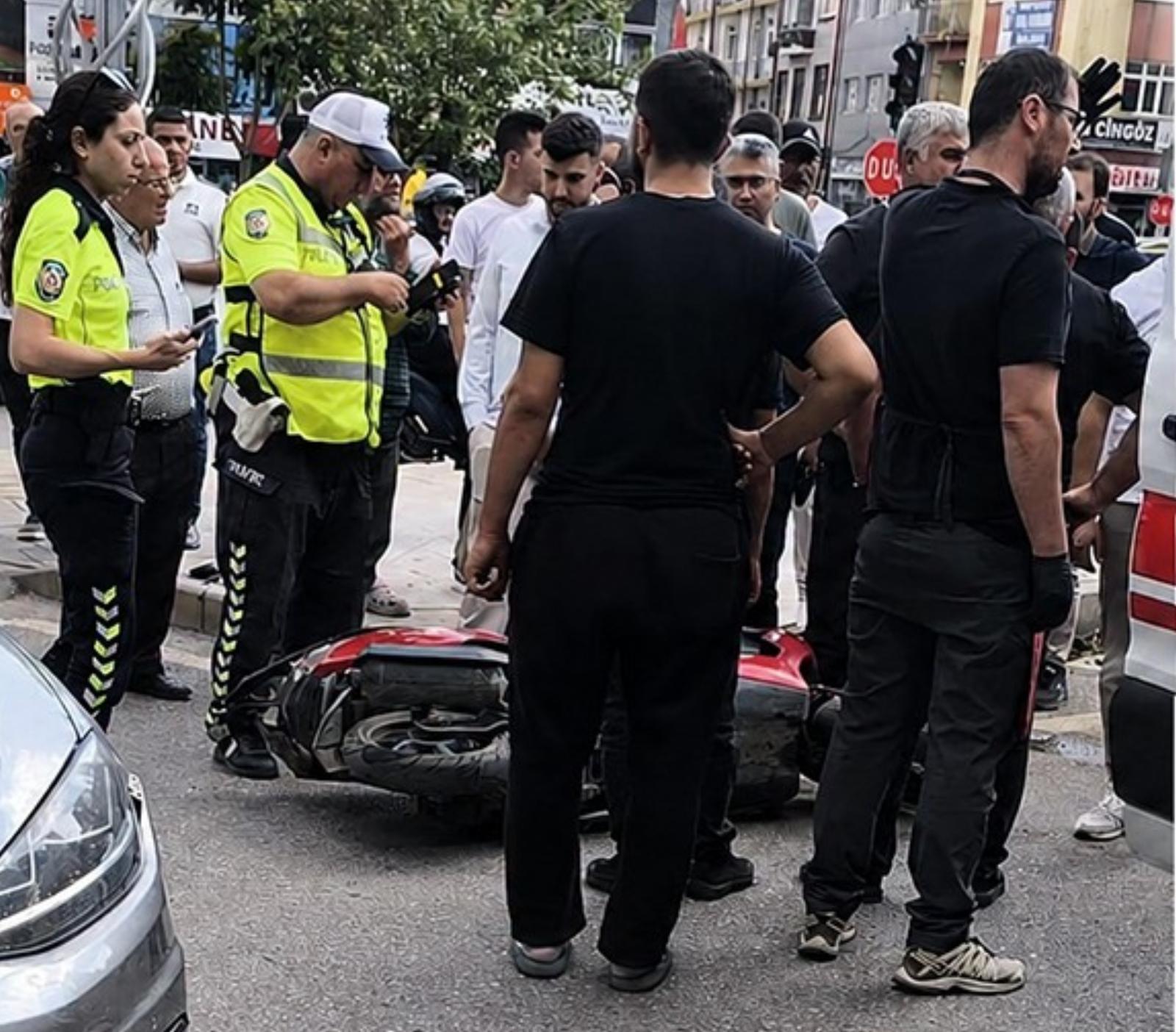 Konya'da otomobil ile motosiklet çarpıştı: 1 yaralı