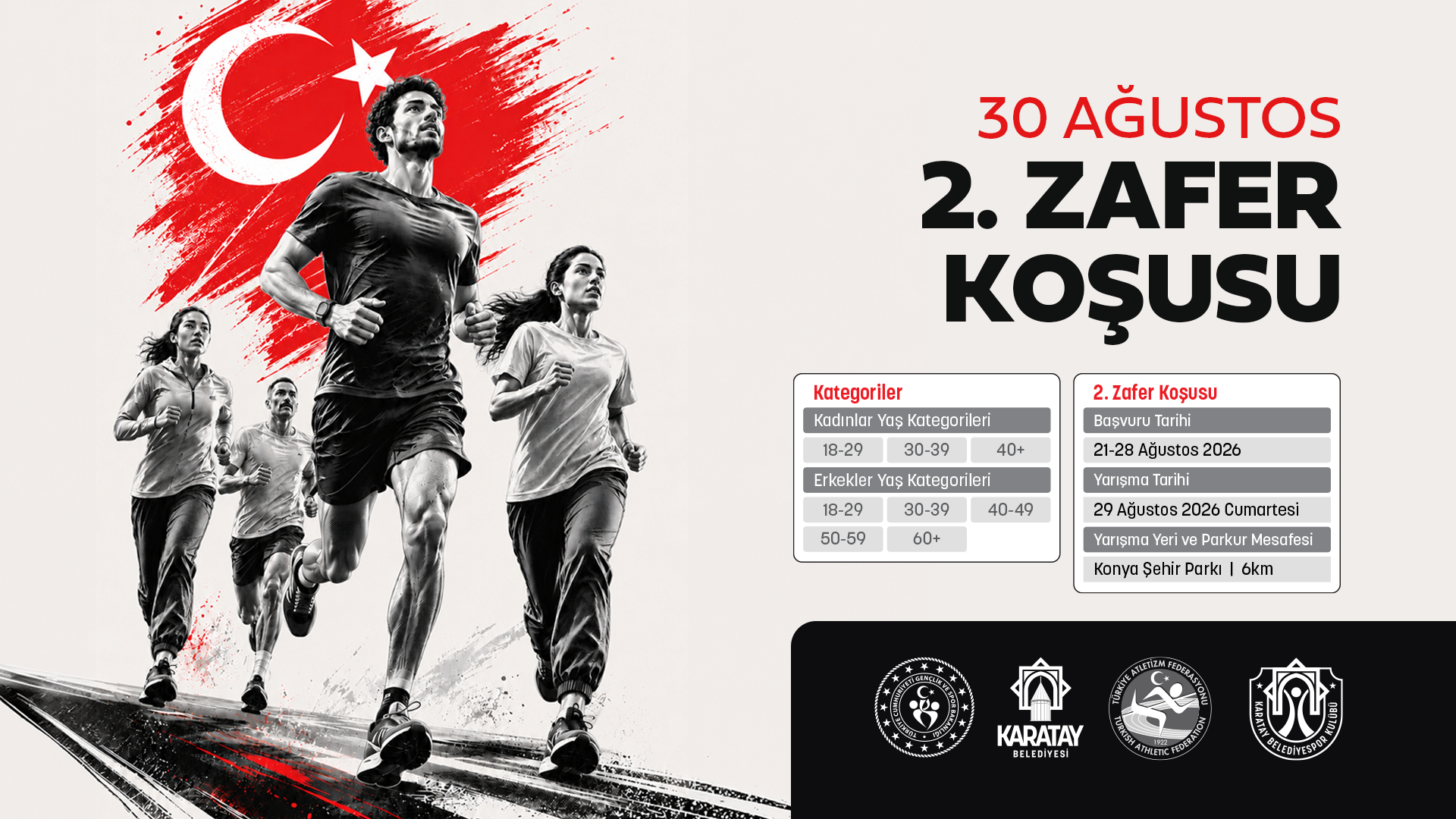 Karatay’da 30 Ağustos Coşkusu Koşuyla Taçlanacak