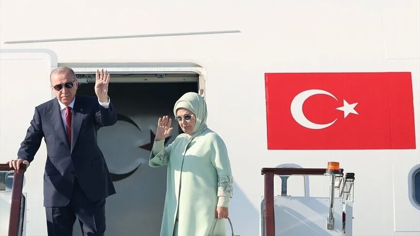 Cumhurbaşkanı Erdoğan Kırgızistan'a gitti