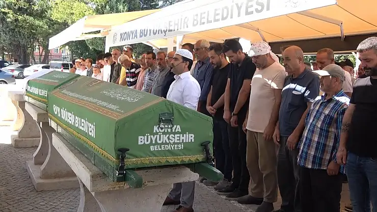 Konya'da feci kazada hayatını kaybeden Karı-koca son yolculuklarına uğurlandı