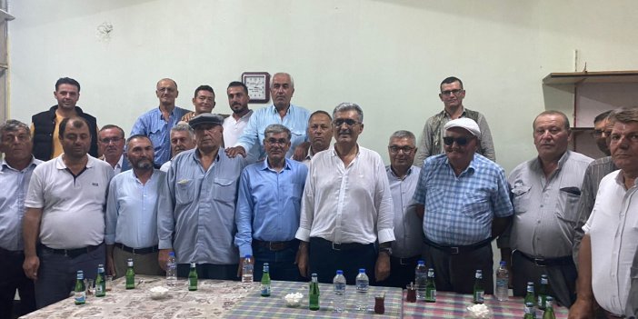 Recep Konuk üretici ziyaretlerine devam ediyor: "Suyu getireceğiz"