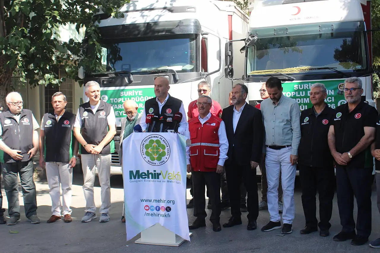 Konya’dan Suriye’ye umut tırları