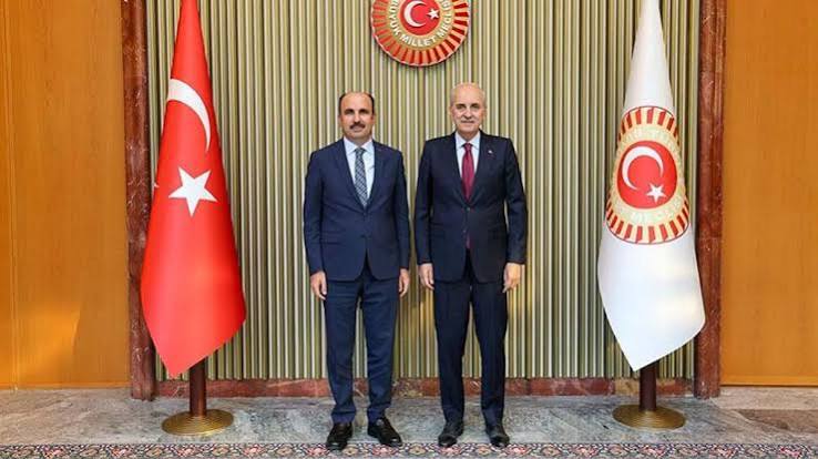 TBMM Başkanı Numan Kurtulmuş, Başkan Altay’ı kabul etti